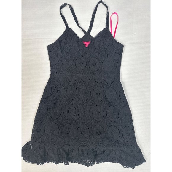 Betsey Johnson Black Spaghetti Strap Mini Dress - Picture 2 of 6
